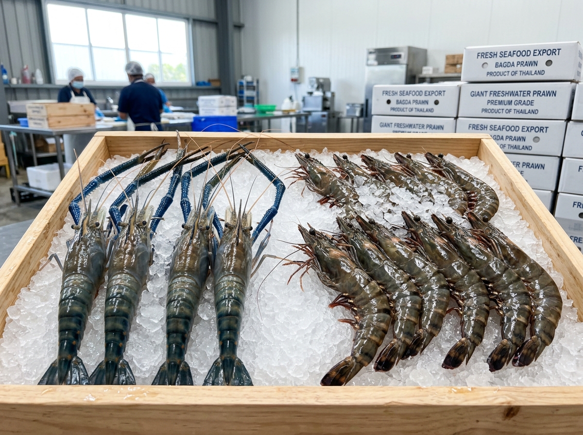 Black Tiger Shrimp and Freshwater Prawns